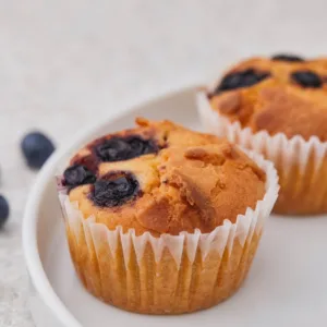 Plant Farm blueberry muffin lifestyle photo